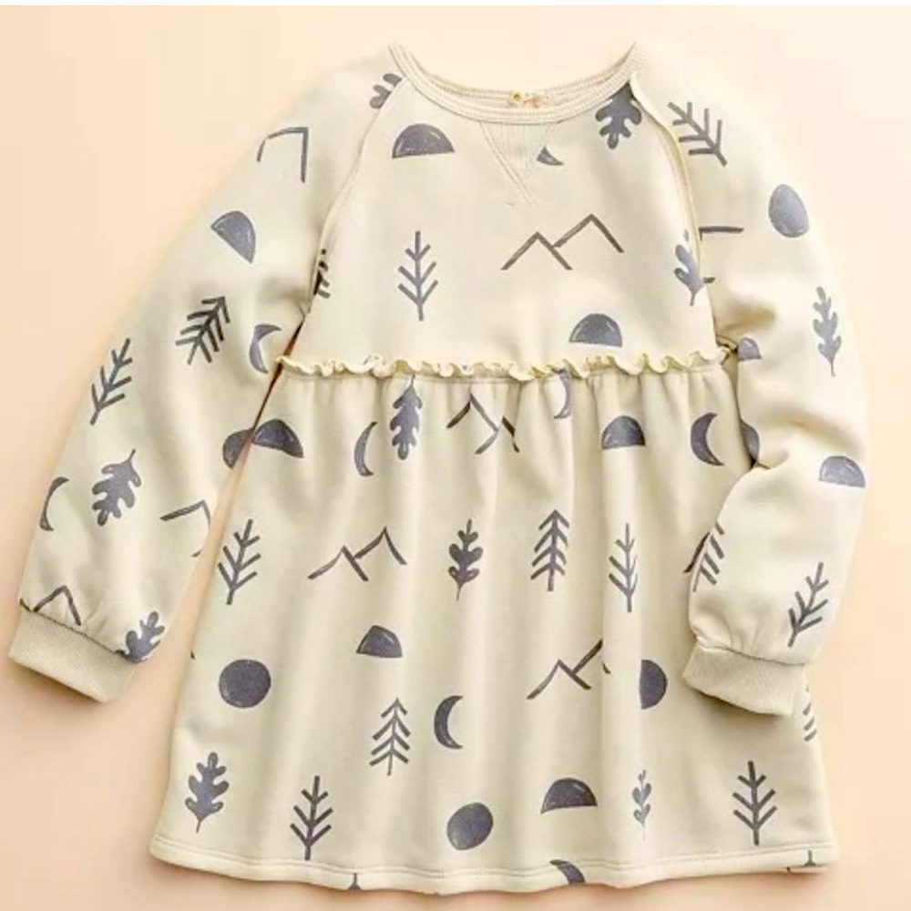Little Co Organic Fleece Dress Size 4t